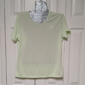Gymshark Fitted Green Short Sleeve Tee